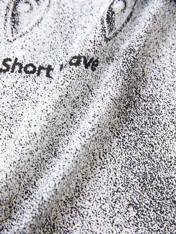 Cat Print Short Sleeve Tee Product Image