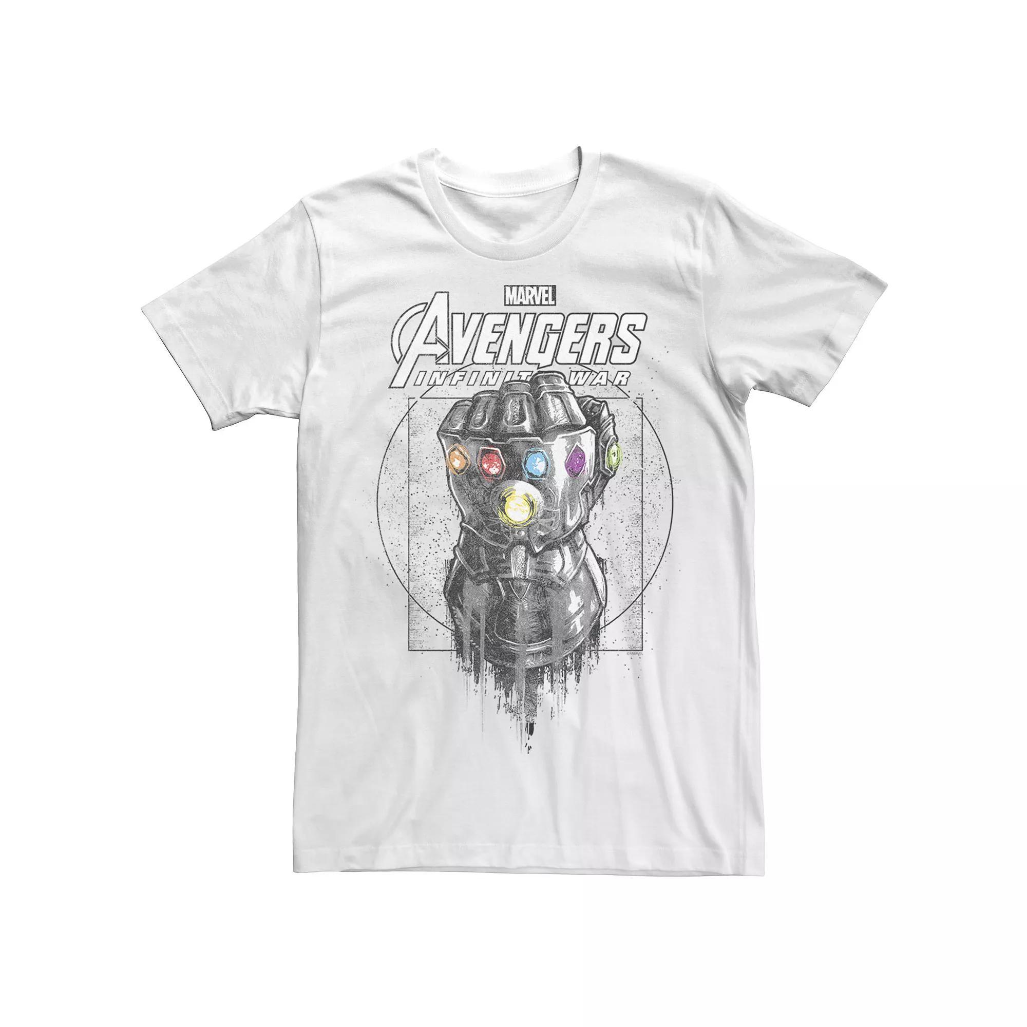 Men's Marvel Infinity War Geo Gauntlet Sketch Graphic Tee,  Product Image