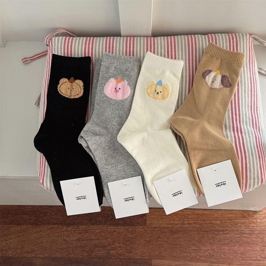 Cartoon Animal Patterned Short Socks Product Image