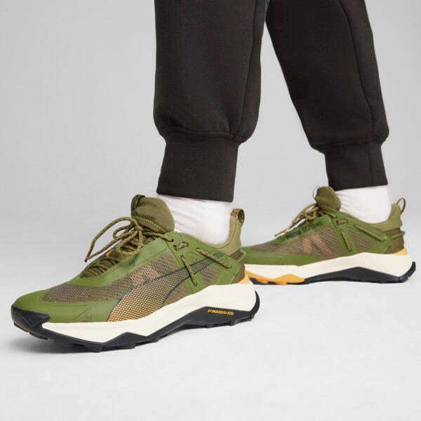 PUMA SEASONS Explore NITROâ¢ Men's Hiking Shoes in Olive Green/Ginger Tea/Black Product Image