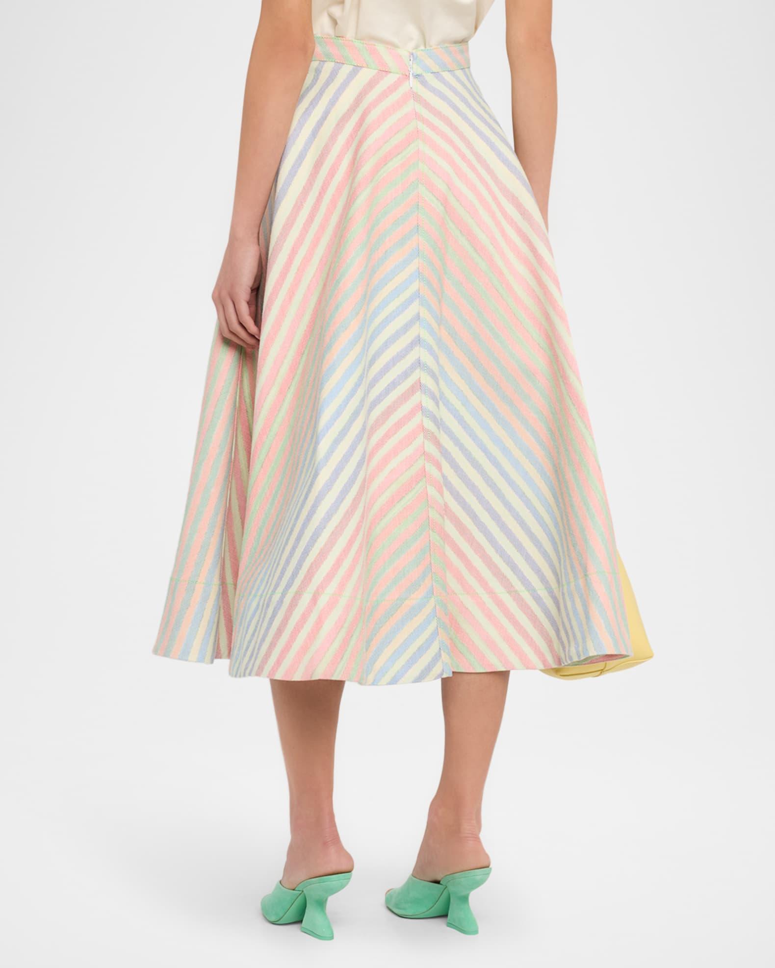 Crayon Stripe Circle Skirt  Product Image