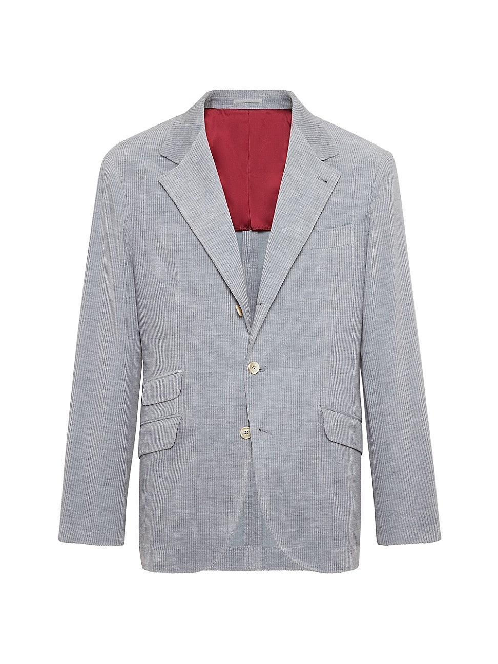 Mens Mlange Corduroy Deconstructed Cavallo Blazer Product Image