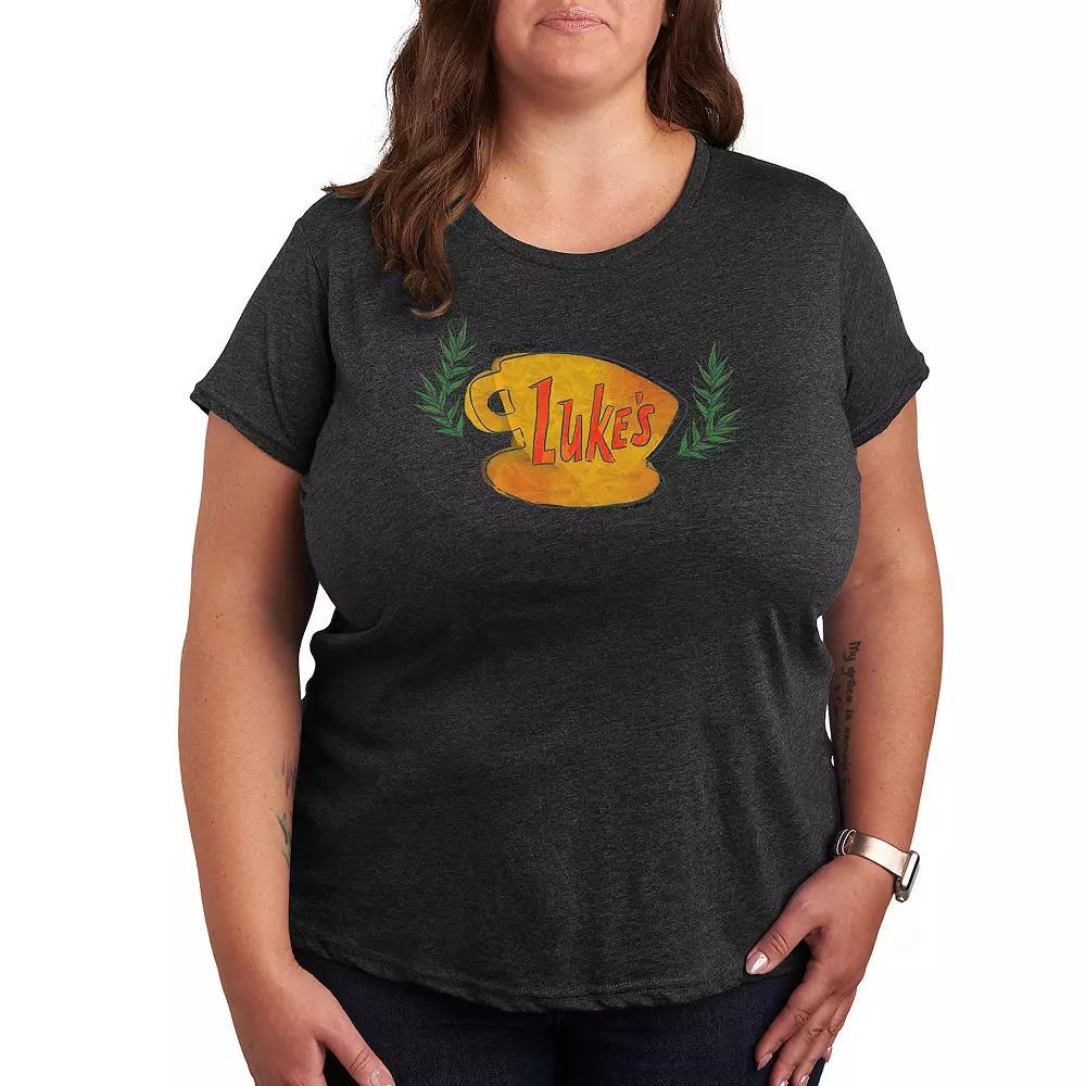 Plus Gilmore Girls Luke's Coffee Cup Graphic Tee, Women's,  Product Image