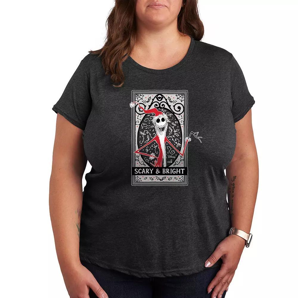 Disney's Nightmare Before Christmas Plus Scary And Bright Graphic Tee, Women's,  Product Image