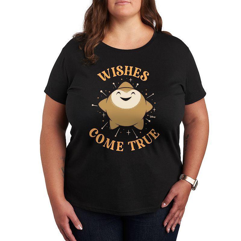 Disney's Wish Plus Wishes Come True Graphic Tee, Women's, Size: 3XL, Heather Grey Product Image