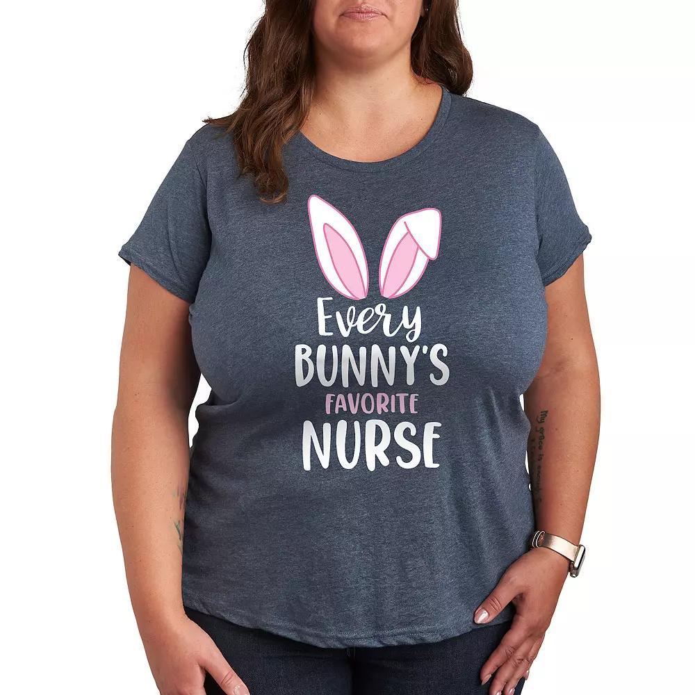 Plus Every Bunny's Favorite Nurse Graphic Tee, Women's,  Product Image