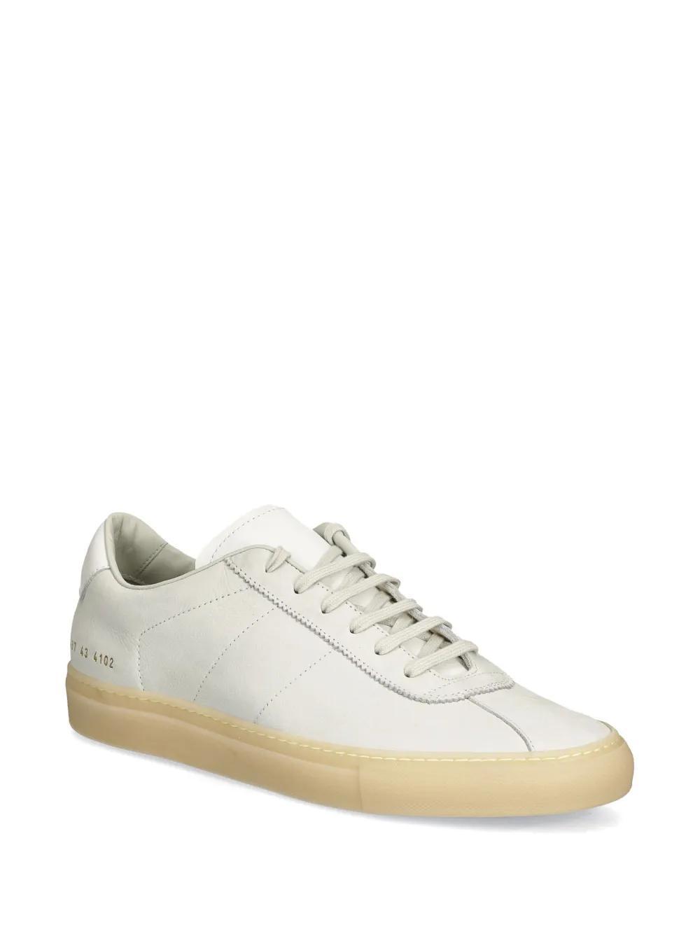 COMMON PROJECTS Man Sneakers Light Grey Size 11 Soft Leather In White Product Image