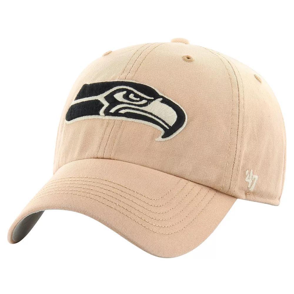 Men's '47 Khaki Seattle Seahawks Dusted Relaxed Franchise Fitted Hat, Size: Large, Beig K Product Image