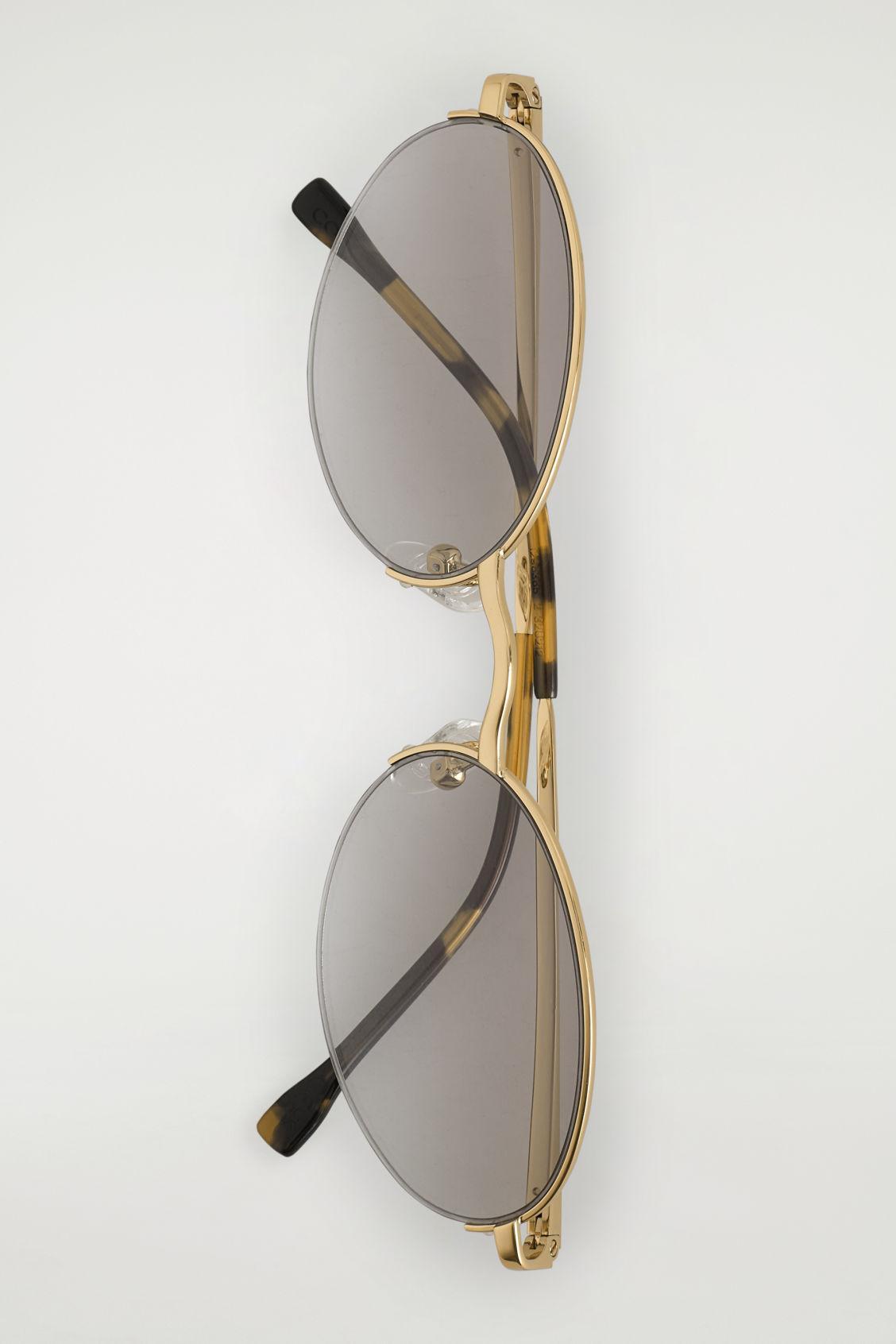 WIRE-FRAME OVAL SUNGLASSES Product Image