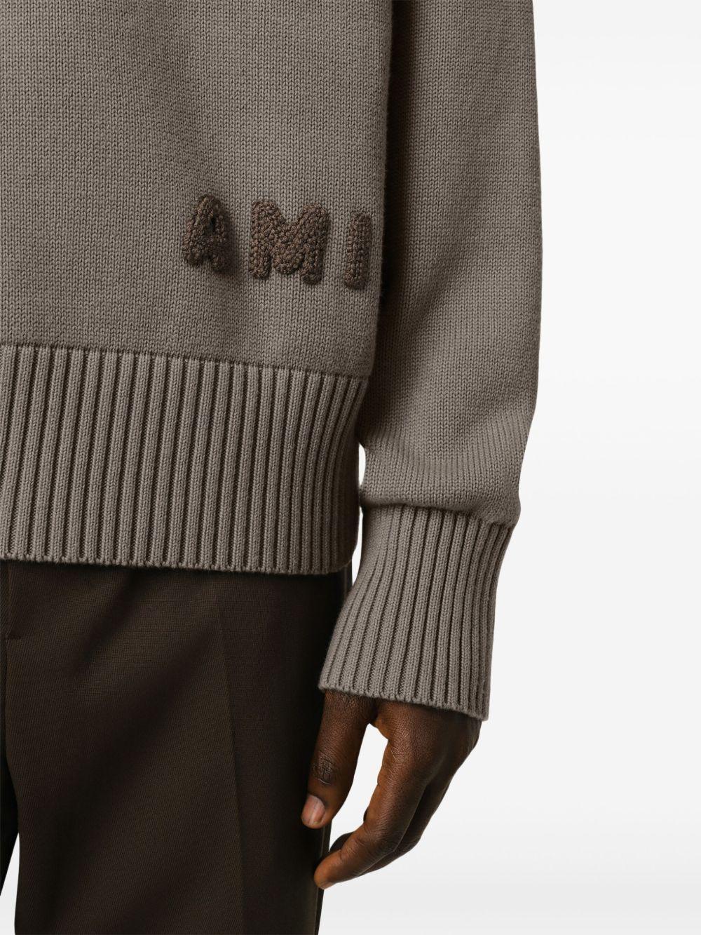 logo-embroidered crew-neck sweater Product Image