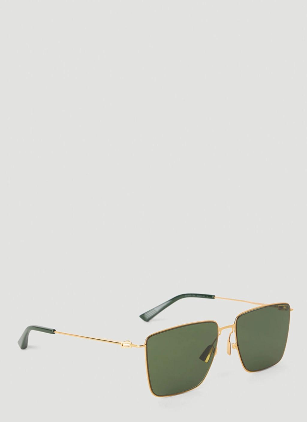 BOTTEGA VENETA Women Classic Metal Square Sunglasses In Gold Product Image