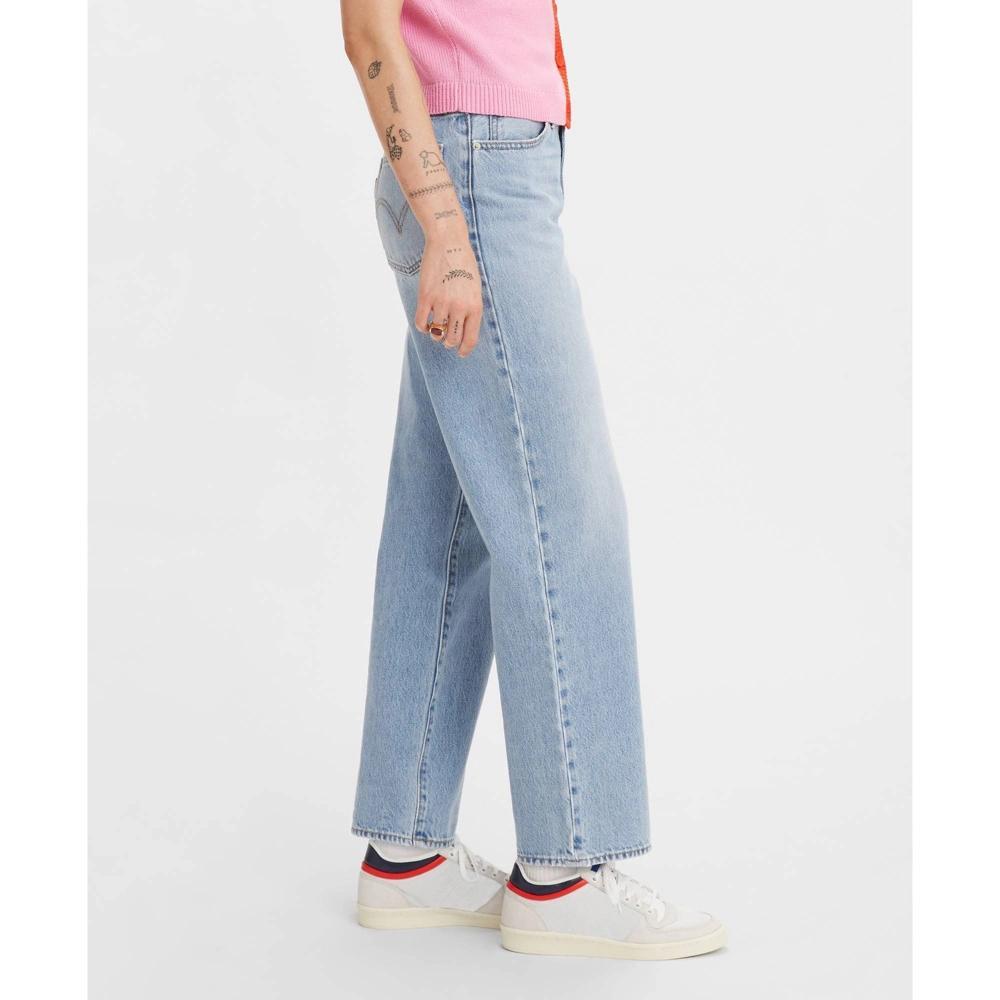 Levi's® Women's Mid-Rise '94 Baggy Straight Jeans - Light Indigo Worn In 25 Product Image