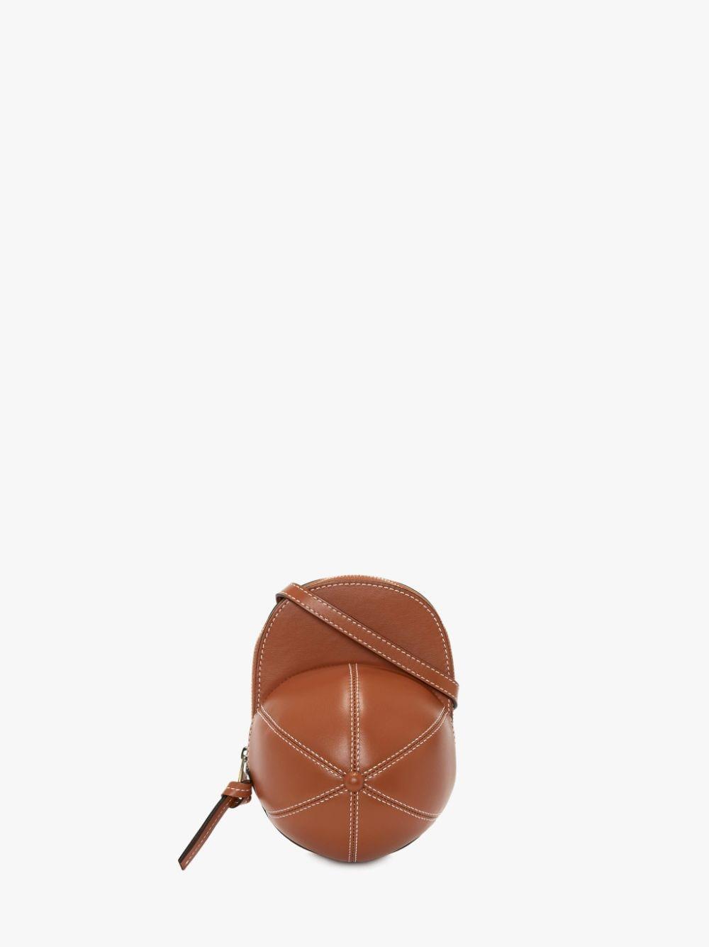 MEDIUM CAP BAG - LEATHER CROSSBODY BAG in brown | JW Anderson US  Product Image