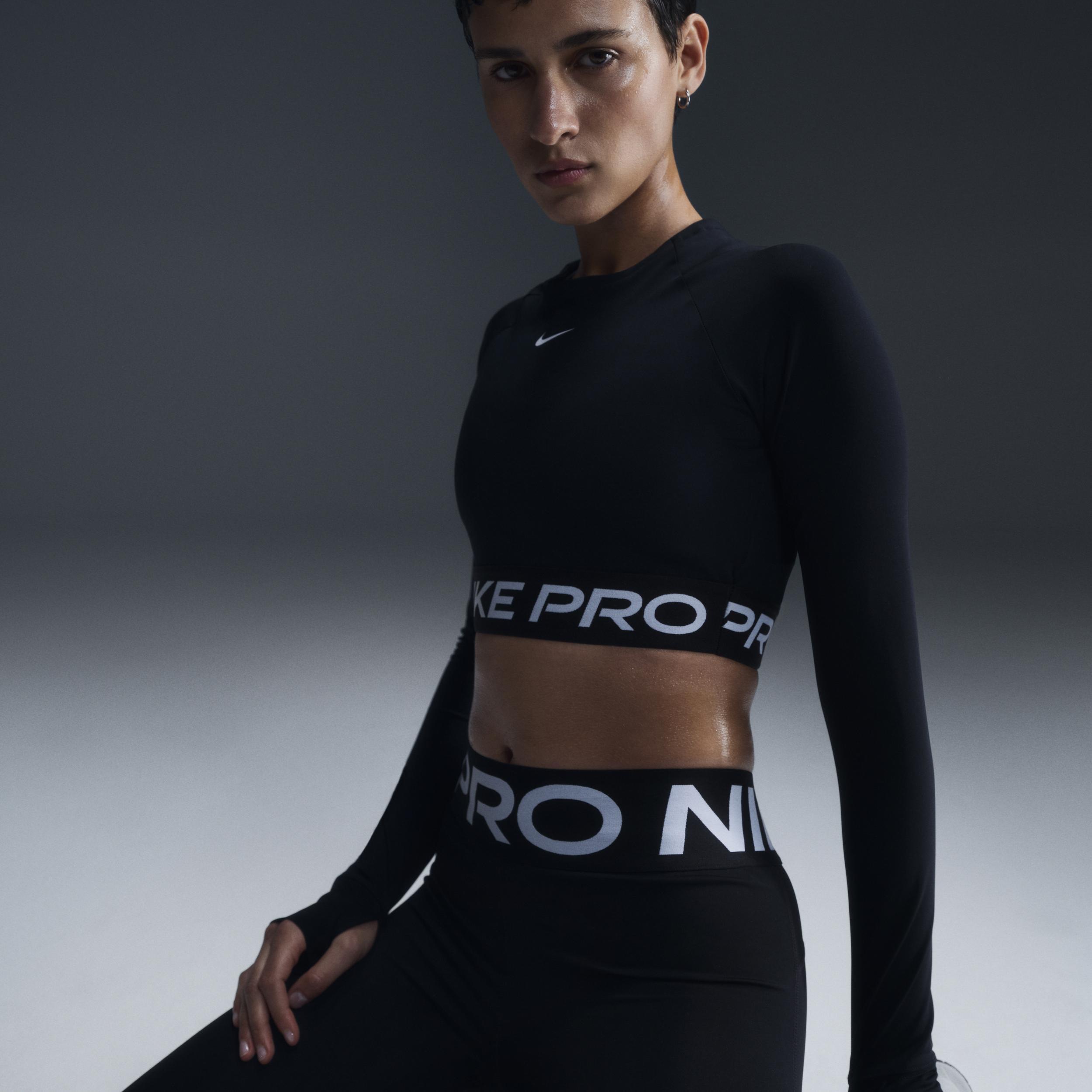 Nike Pro Women's Dri-FIT Cropped Long-Sleeve Top Product Image