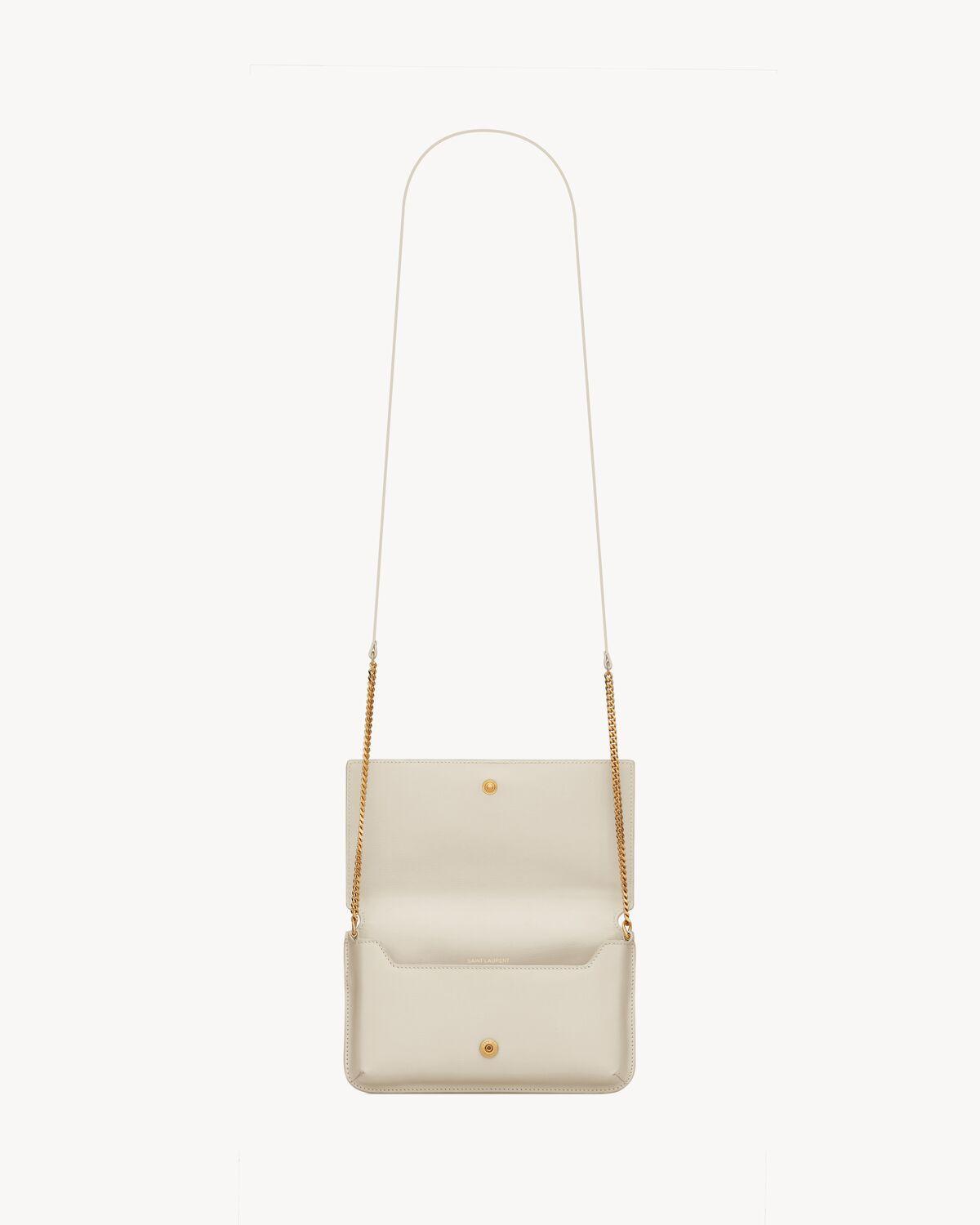 CASSANDRE phone holder in smooth leather | Saint Laurent | YSL.com Product Image