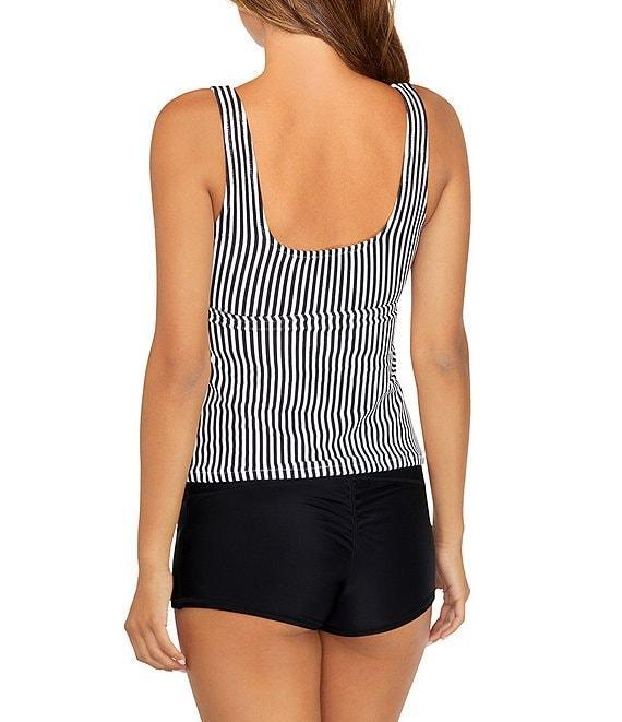 Raisins Solid Surf Shirred Short Swim Bottom Product Image