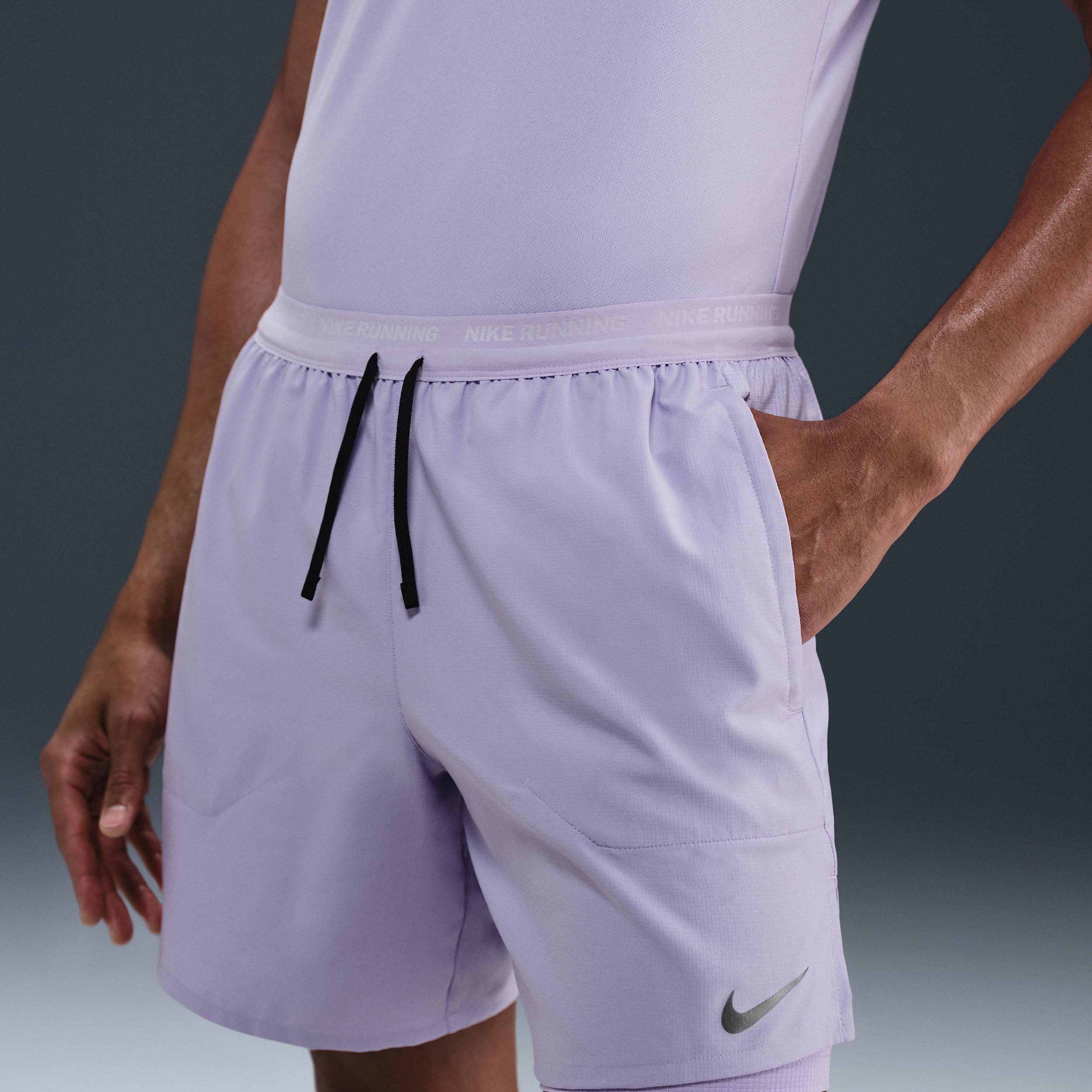Nike Mens Stride Dri-FIT 7 2-in-1 Running Shorts | DM4759-515 Product Image