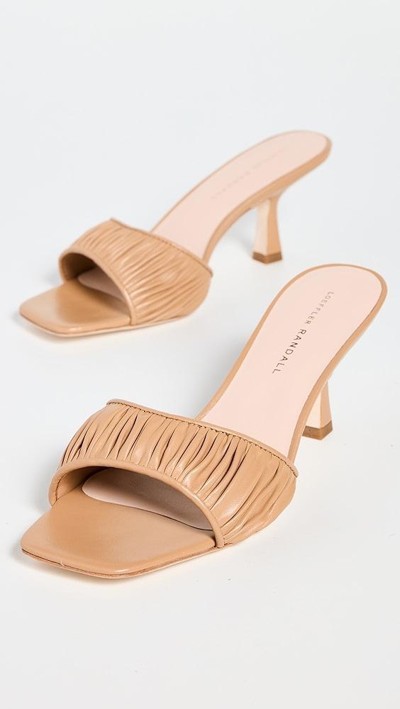 Loeffler Randall Naima Gathered Band Mid Heel Mules | Shopbop Product Image