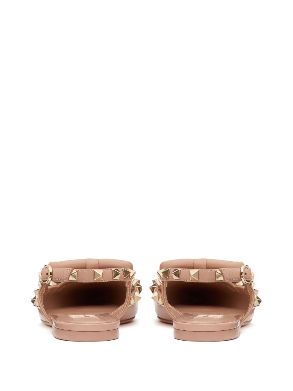 Rockstud Bow slingback ballerina shoes  Product Image