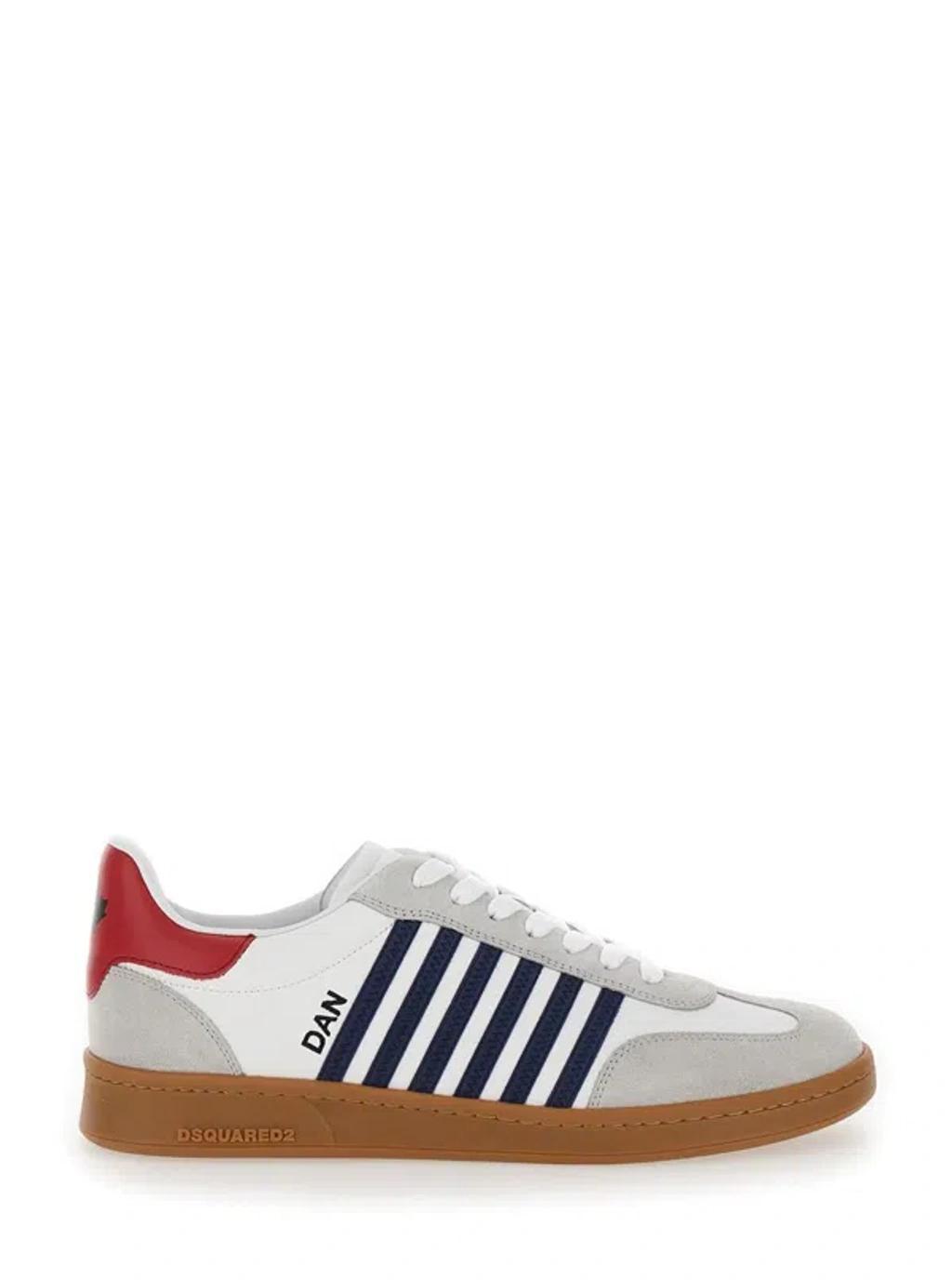 Sneakers In Bianco+blu+rosso Product Image