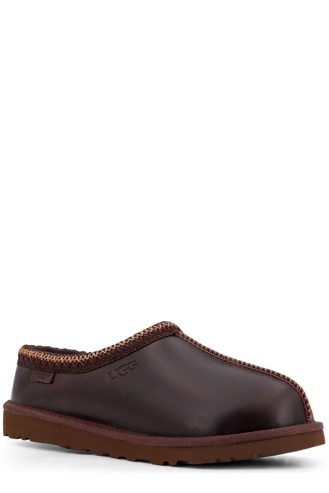 UGG Tasman Regen Leather Slippers Ironwood In Brown Product Image