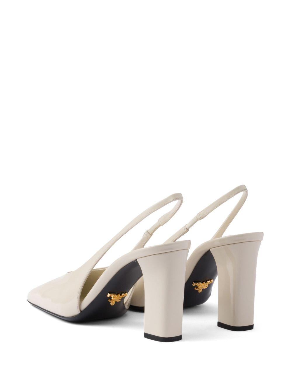 85mm leather slingback pumps Product Image