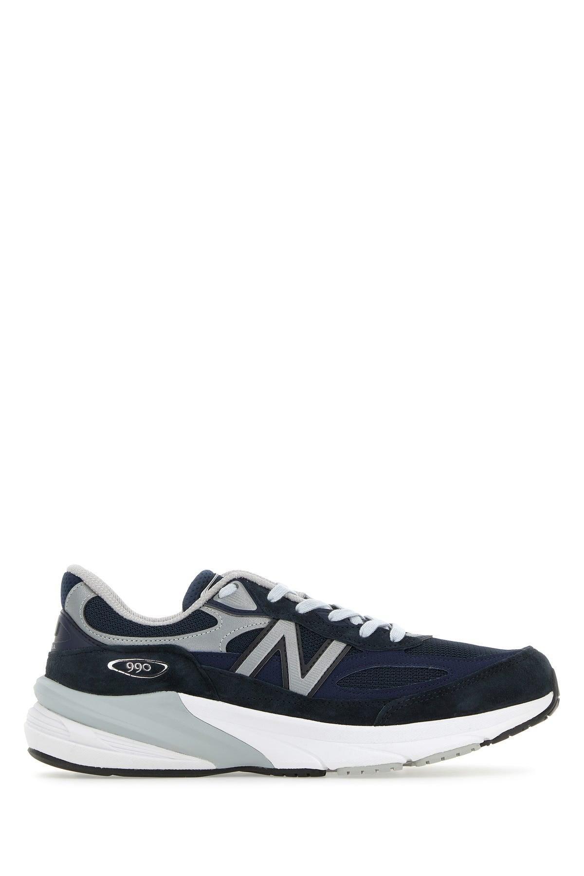 NEW BALANCE Printed Suede Mesh Sneakers With Cushioned Sole In White Product Image