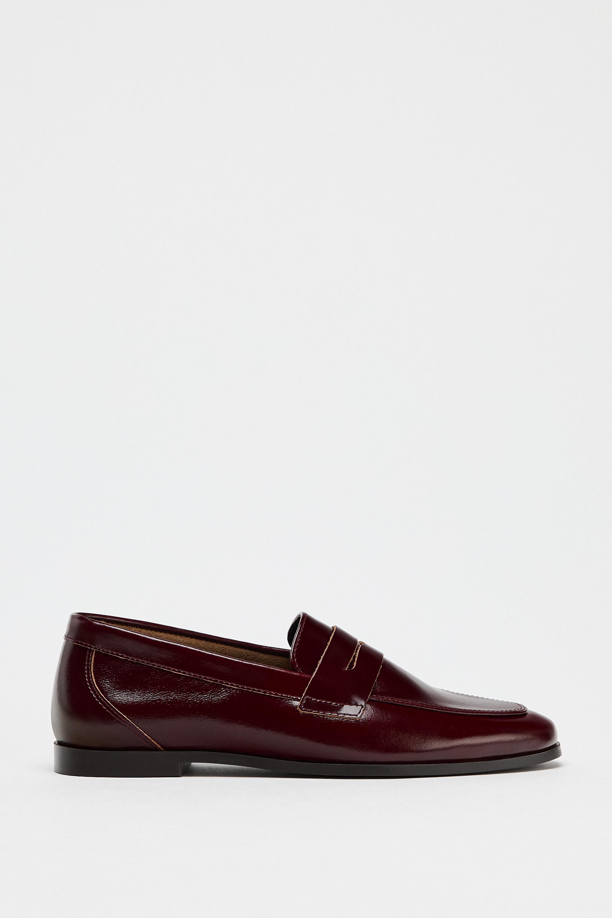 LEATHER PENNY LOAFERS Product Image