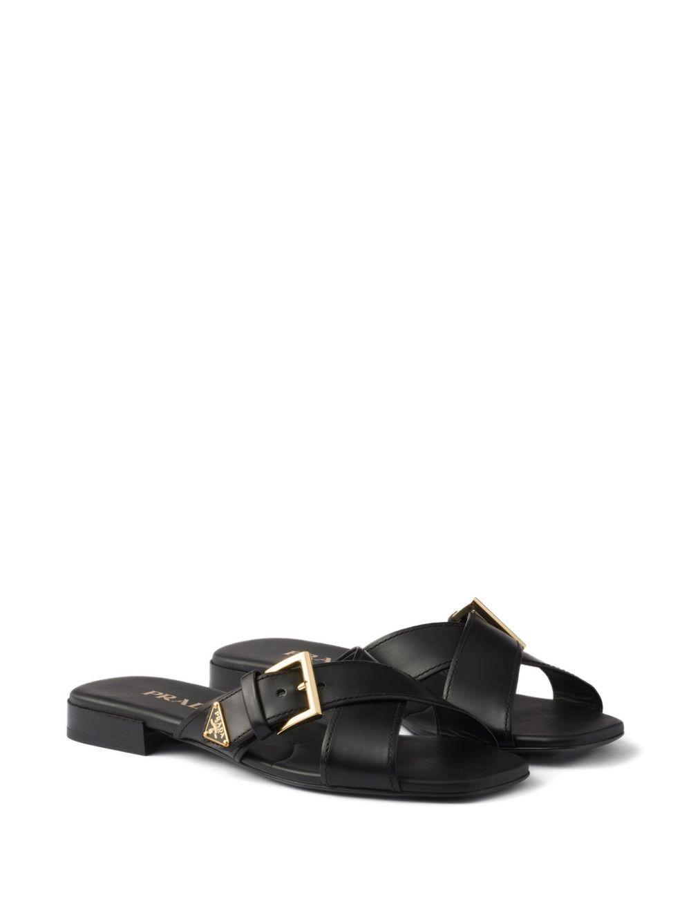 criss-cross buckle sandals Product Image