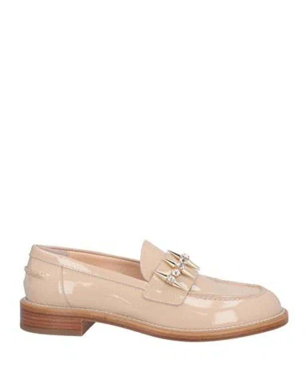 AGL ATTILIO GIUSTI LEOMBRUNI Agl Woman Loafers Blush Size 8 Leather In Beige Product Image