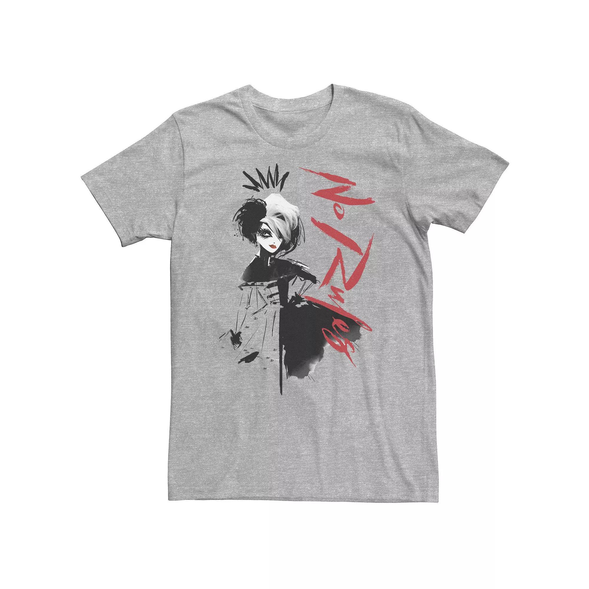 Big & Tall Disney Cruella No Rules Sketch Tee, Men's,  Product Image