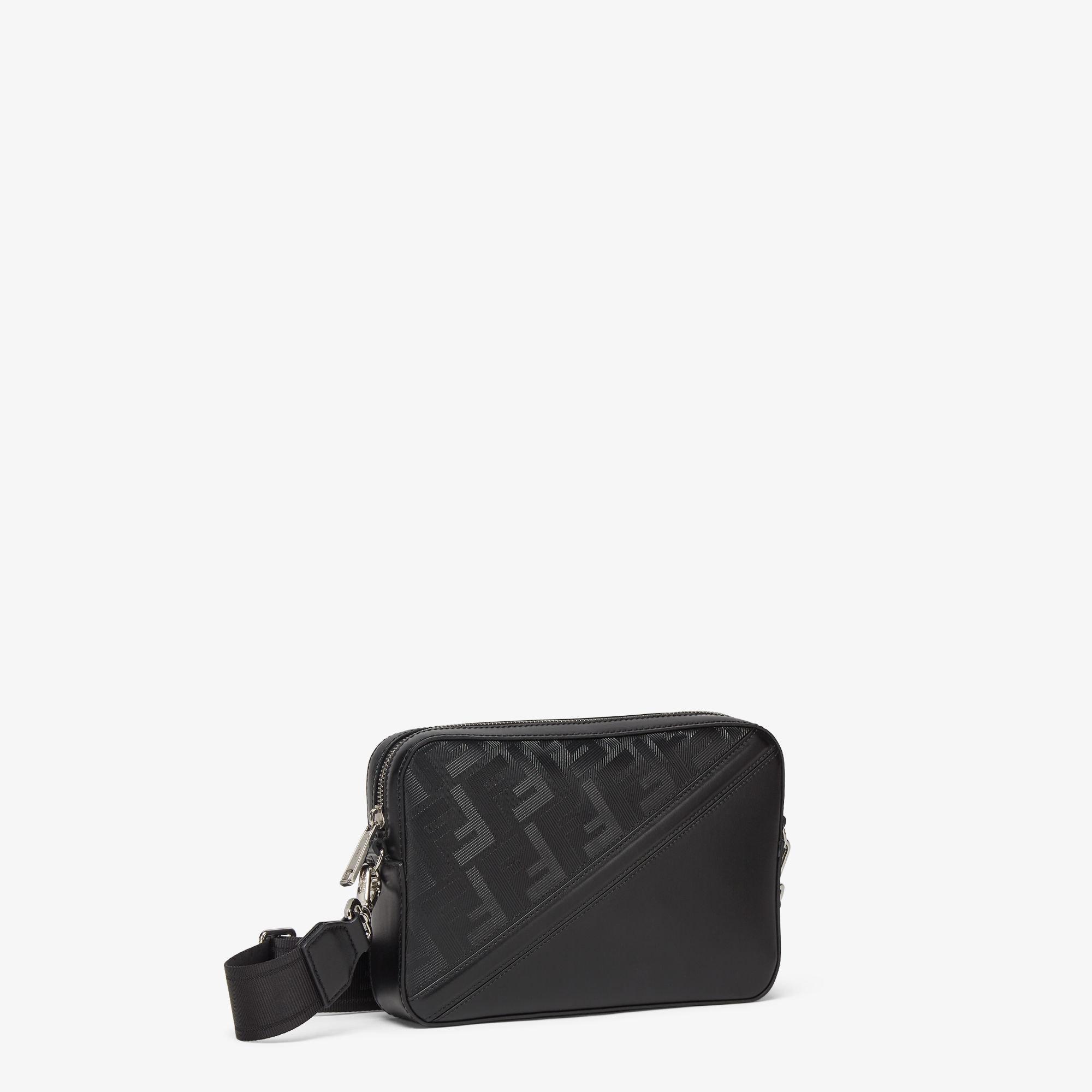 Fendi Diagonal Camera CaseBlack leather bag Product Image