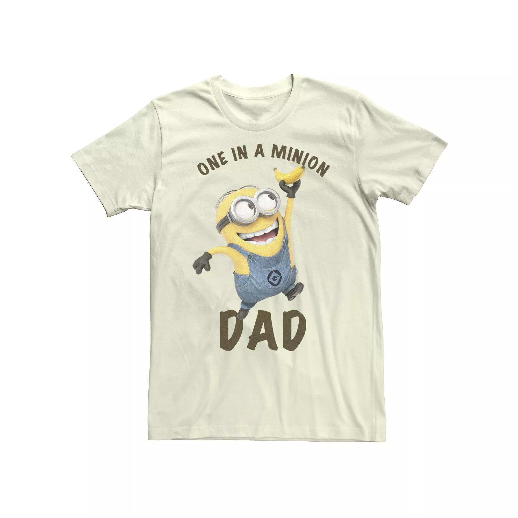 Men's Despicable Me Minions 'Tis The Season To Be Jolly Banana Tee, Size: Large, Natural Product Image