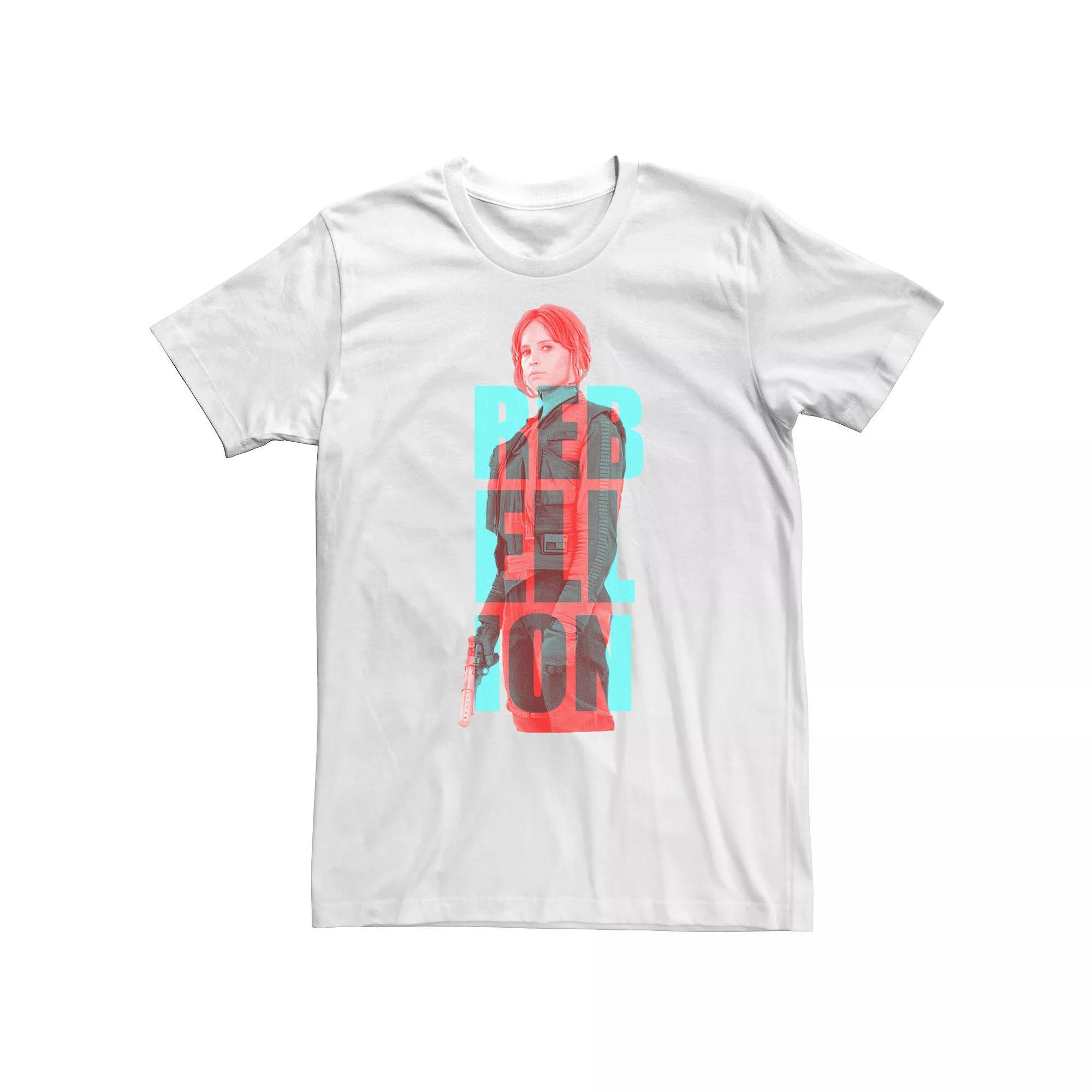 Big & Tall Star Wars Rogue One Jyn Rebellion Font Tee, Men's,  Product Image