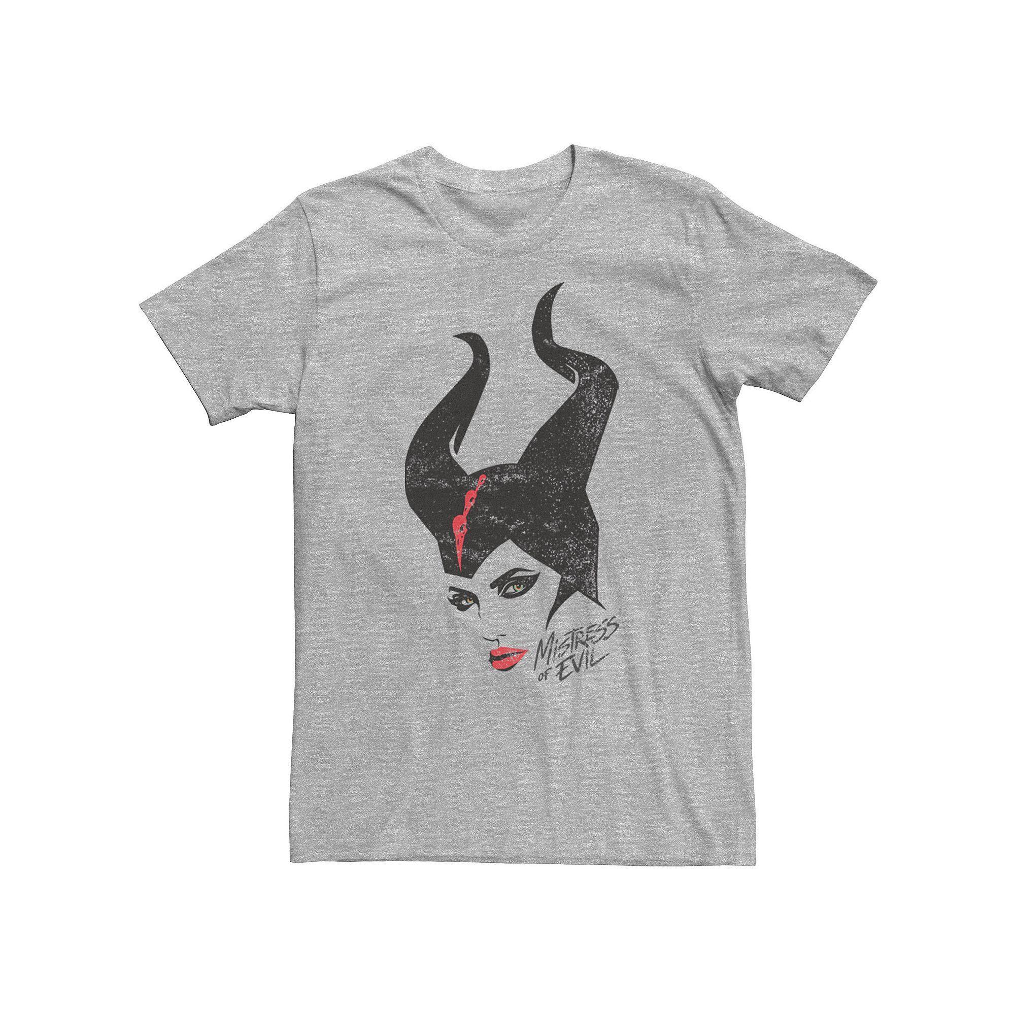 Big & Tall Disney Maleficent Mistress Of Evil Stylized Portrait Tee, Men's, Size: XXL Tall, Athletic Grey Product Image