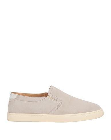 BRUNELLO CUCINELLI Suede Slip-on Sneakers In Grey Product Image