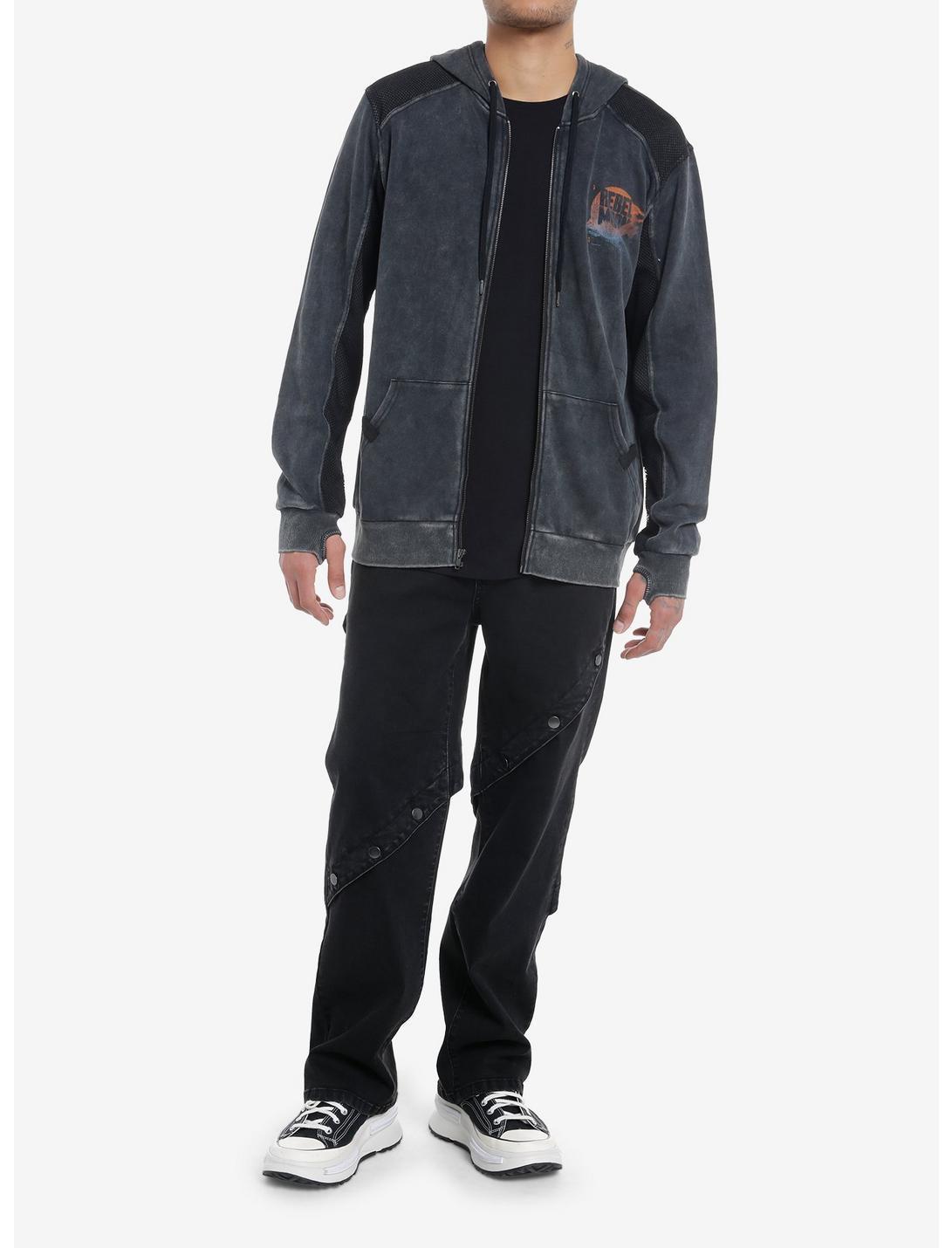 Rebel Moon Ship Mesh Panels Hoodie Product Image