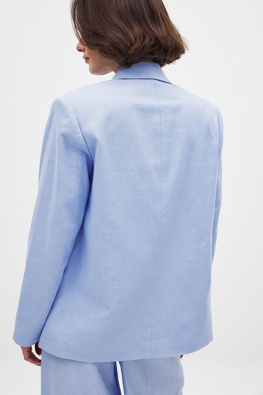 Regular Linen-Blend Blazer Product Image