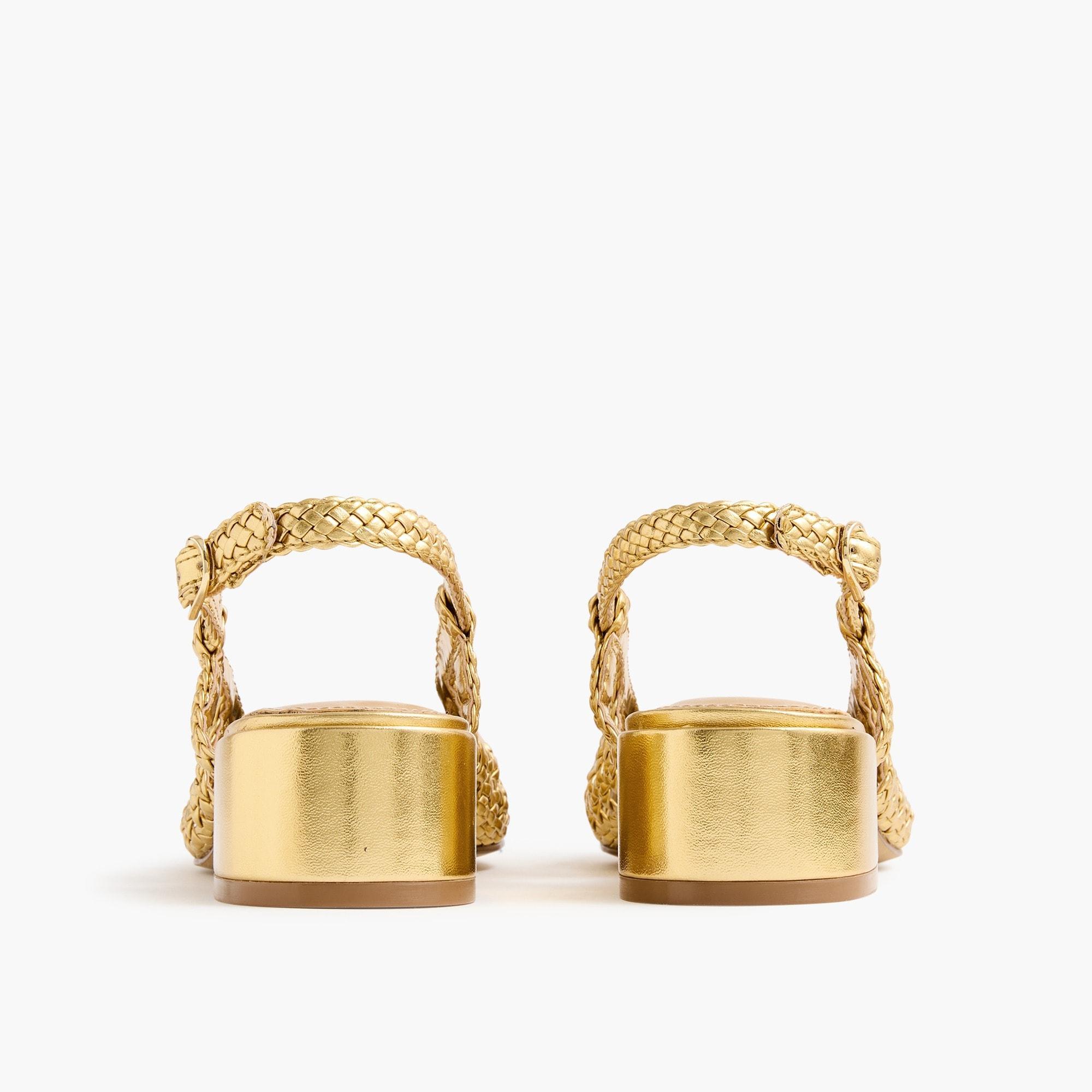 Woven slingback heels Product Image