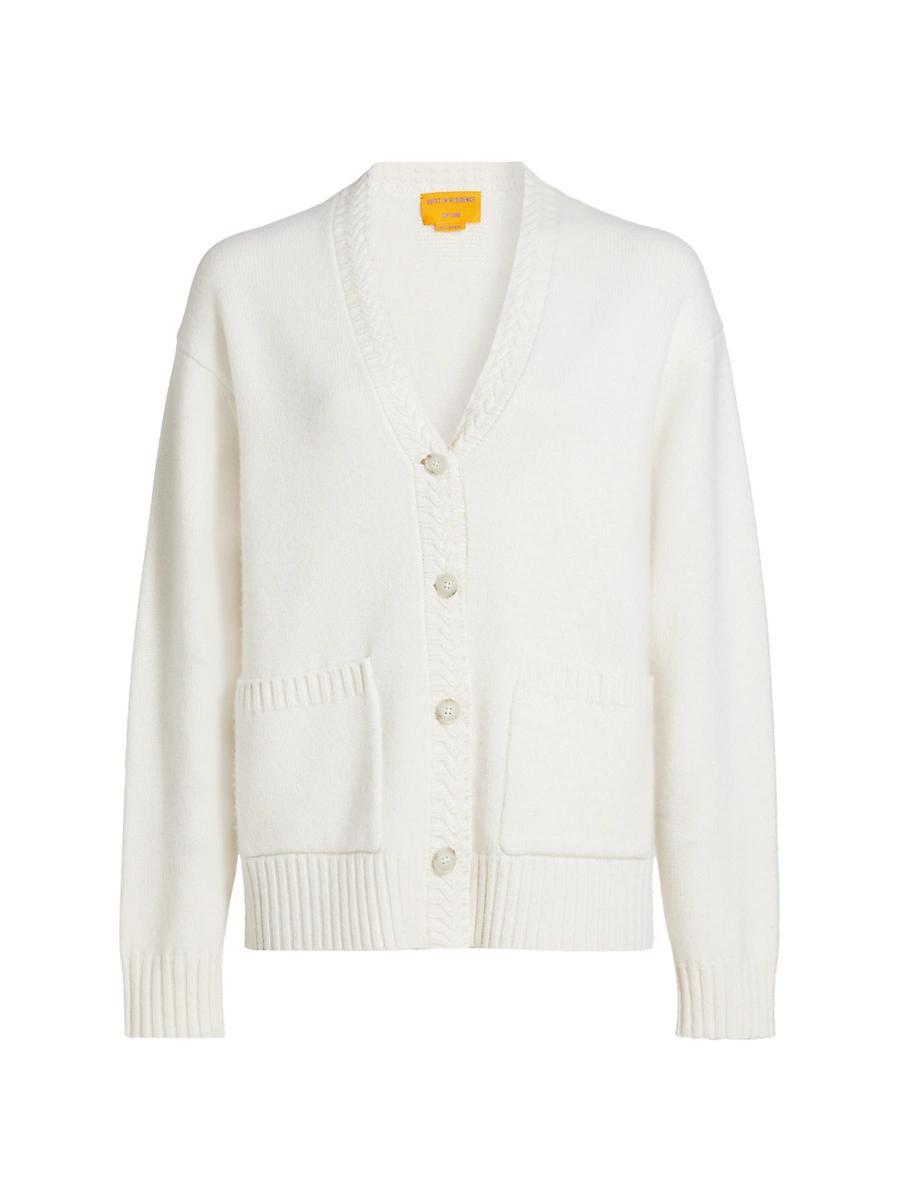 Womens Cashmere V-Neck Cardigan Product Image