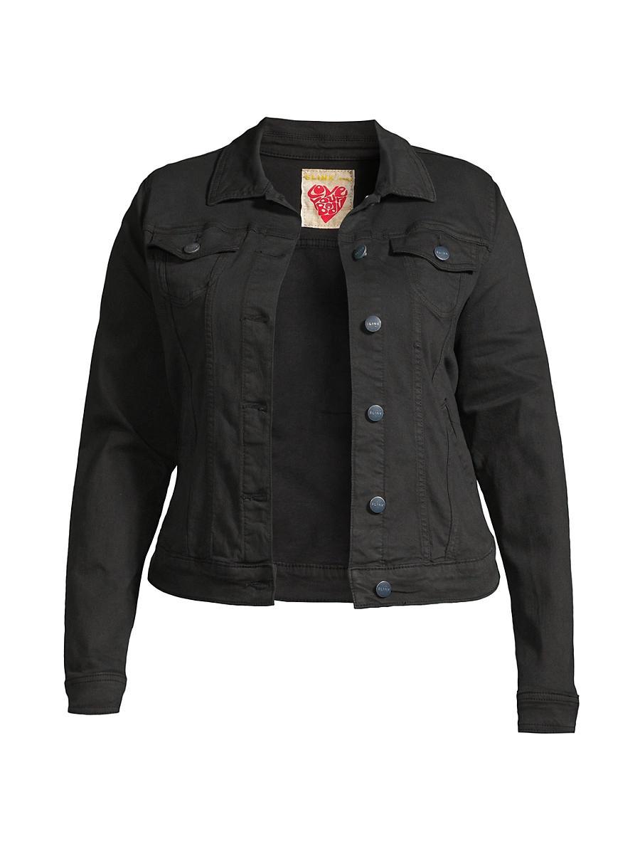 Womens Denim Trucker Jacket Product Image