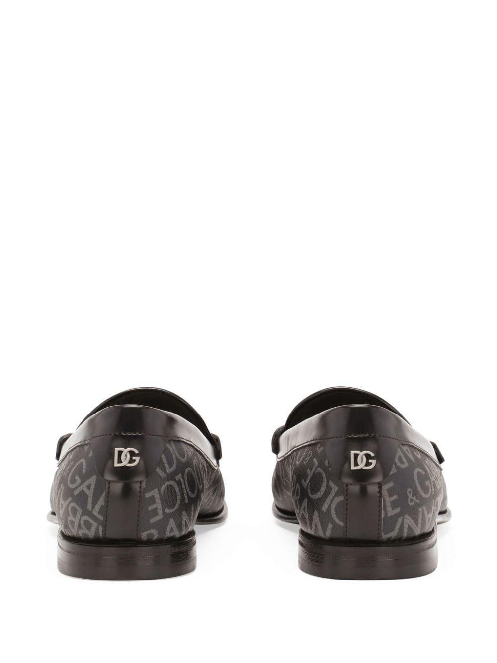 DOLCE & GABBANA Logo-print Loafers In Multicolor Product Image