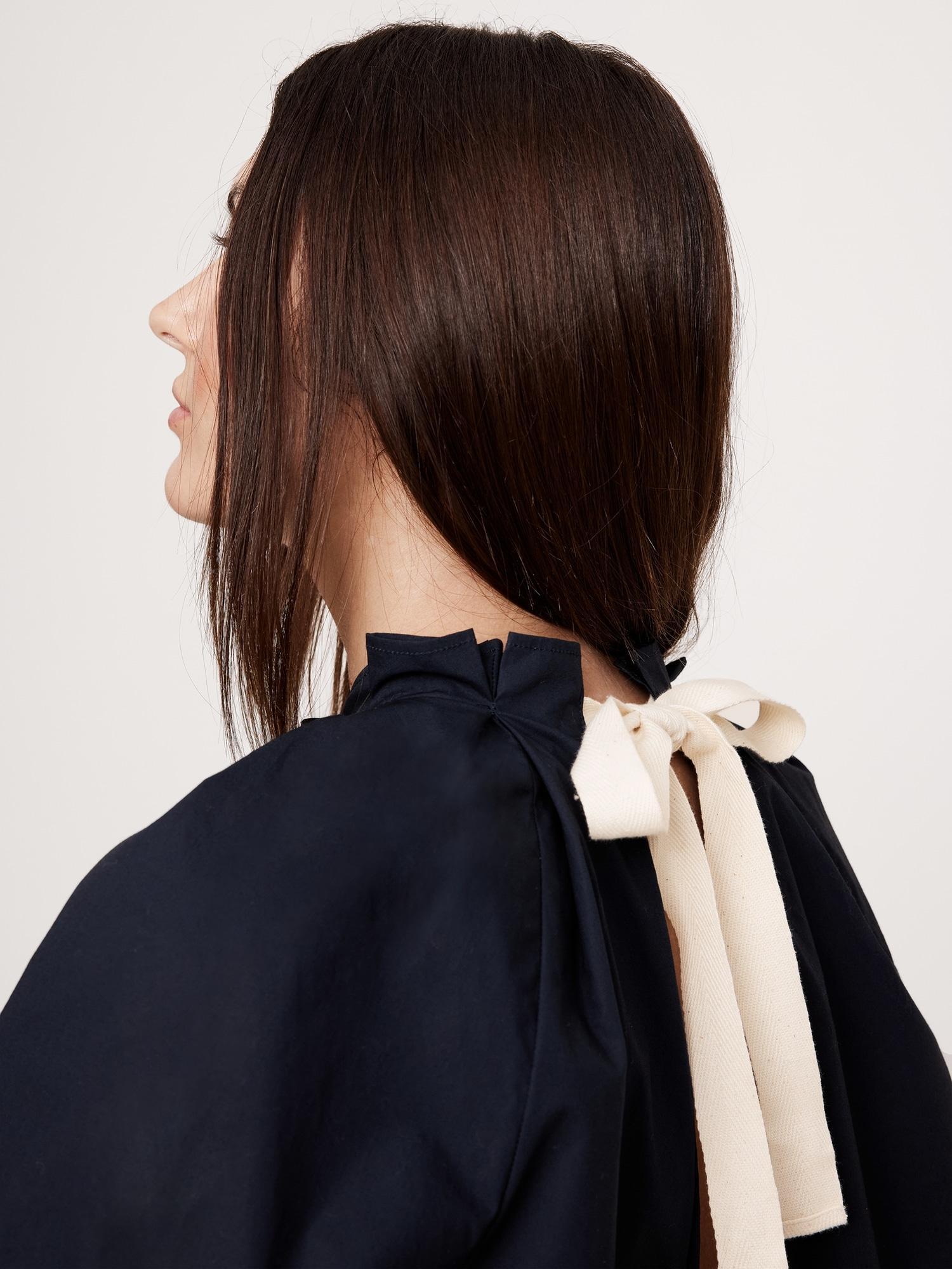 Cotton Poplin Tie-Back Top Product Image
