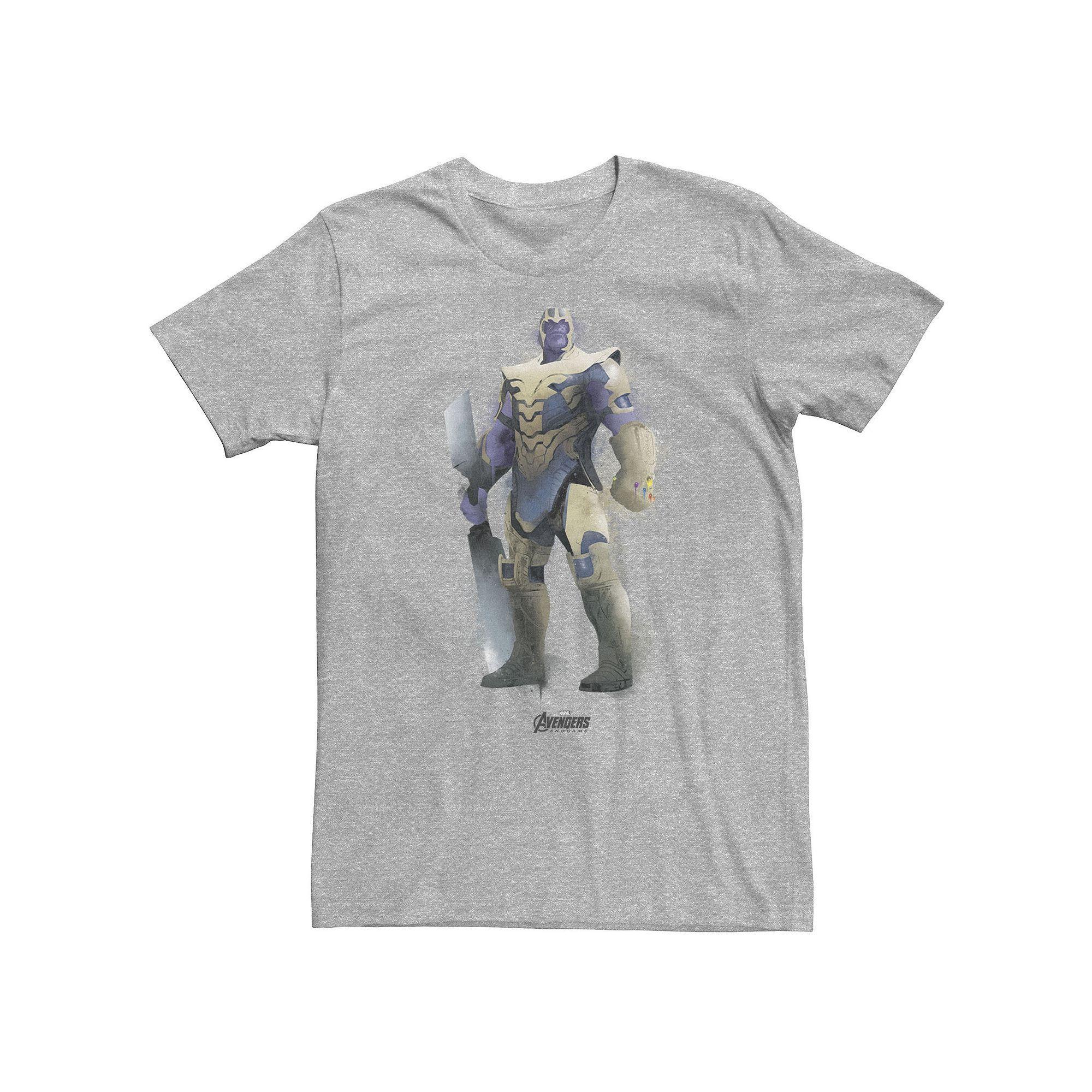Big & Tall Marvel Avengers Endgame Thanos Spray Paint Tee, Men's,  Product Image