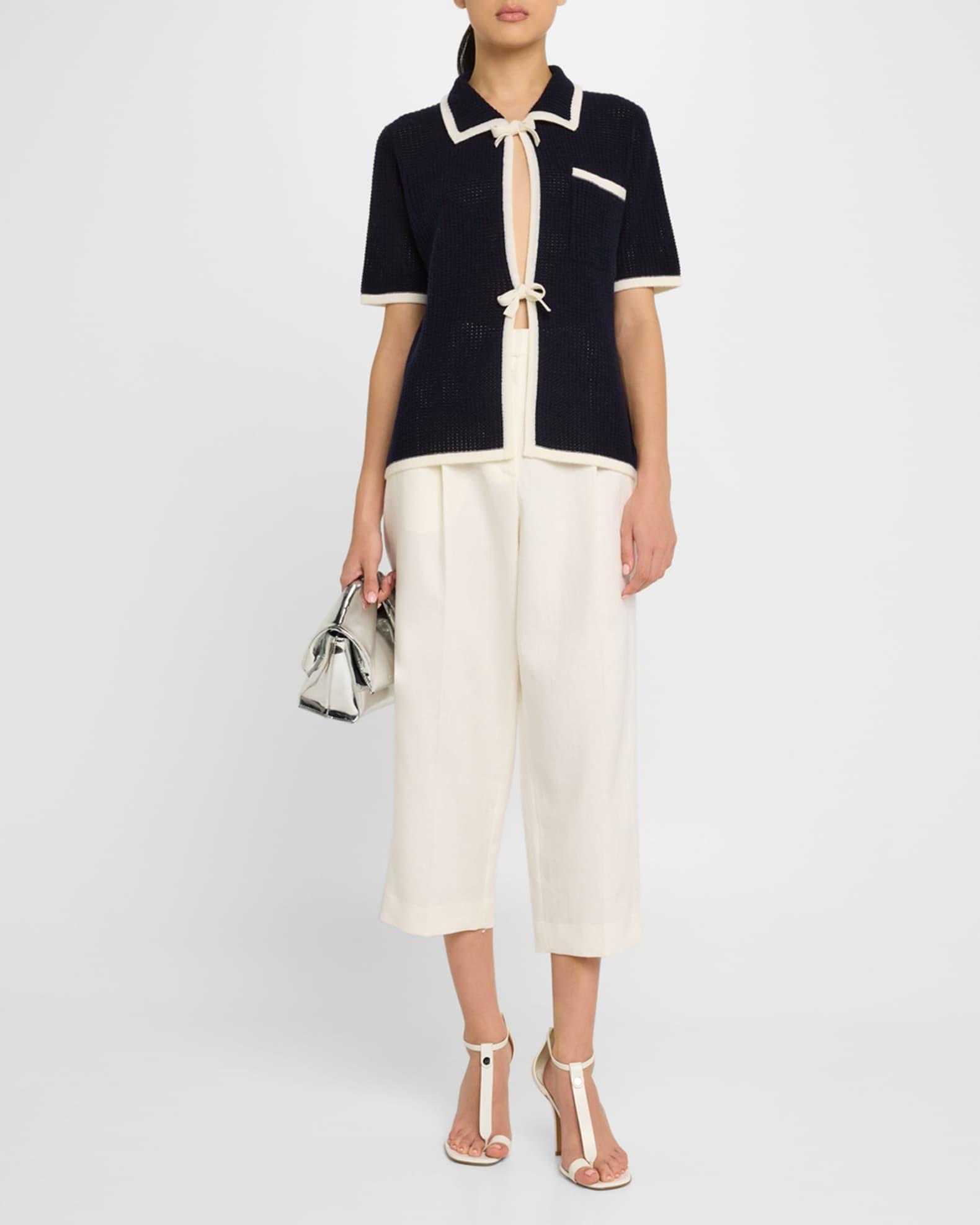 Tie-Front Wool-Cashmere Cardigan Product Image