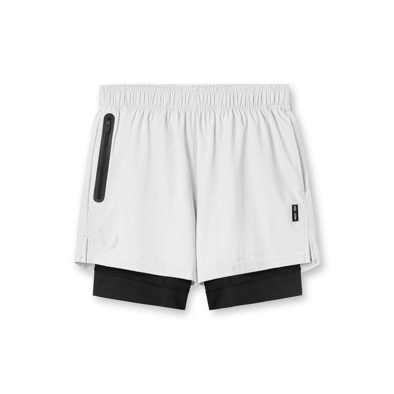 0784. Ultralite™ 6" Liner Short   - White/Black Product Image