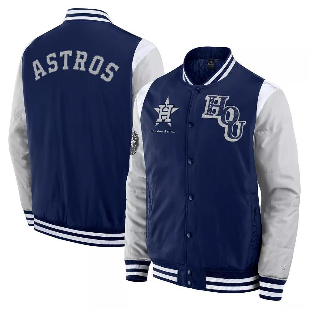 Men's Fanatics  Navy Houston Astros Elements Elite Full-Snap Jacket, Size: XL, Blue Product Image