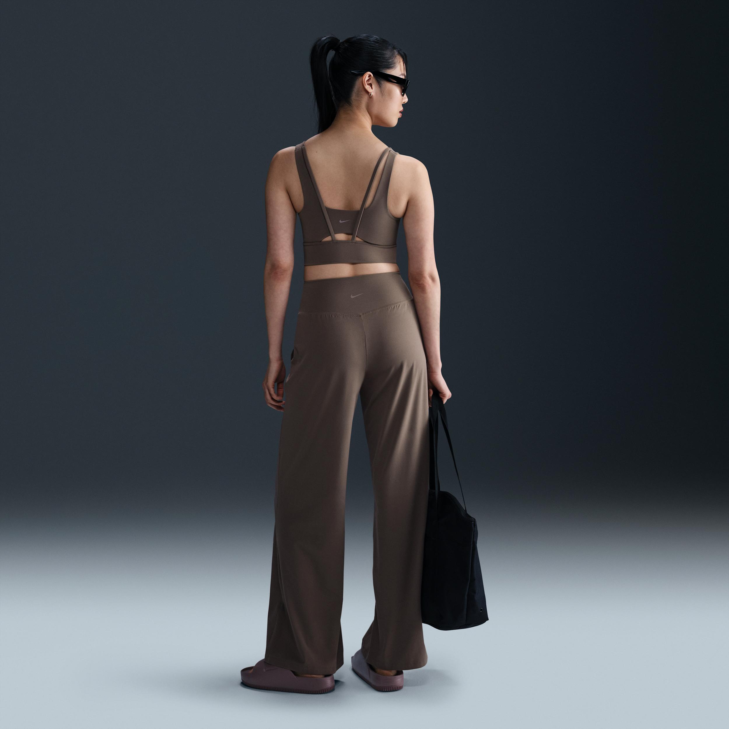 Nike Womens Zenvy Dri-FIT High-Waisted Wide-Leg Pants | HJ5360-010 Product Image