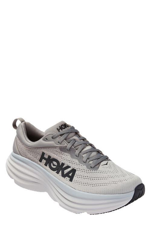 HOKA Bondi 8 Sneakers In Sharkskin/black Product Image