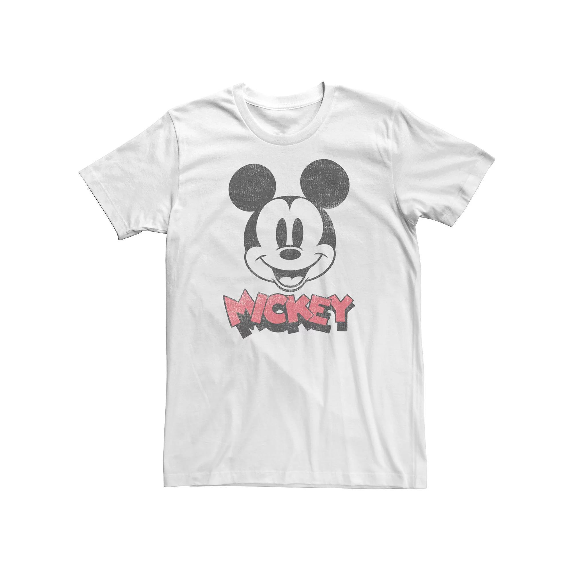 Big & Tall Disney Mickey & Friends Mickey Big Face Logo Tee, Men's,  Product Image